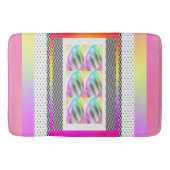 ABSTRACTE FEATHERS+CHEVRON-ontwerp Badmat (Voorkant)
