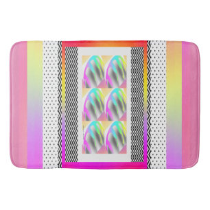 ABSTRACTE FEATHERS+CHEVRON-ontwerp Badmat