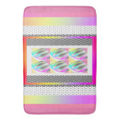ABSTRACTE FEATHERS+CHEVRON-ontwerp Badmat (Voorkant Verticaal)