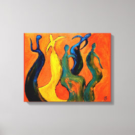 Abstracte feestdag canvas afdruk