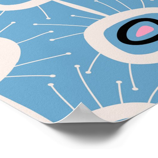 Abstracte feestelijke middenstand poster (Hoek)