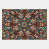 Abstracte feestvreugde: naadloos feestelijk inpakpapier vel (Voorkant 3)