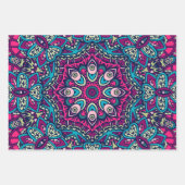 Abstracte feestvreugde: naadloos feestelijk inpakpapier vel (Voorkant)