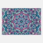 Abstracte feestvreugde: naadloos feestelijk inpakpapier vel (Voorkant 3)