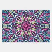 Abstracte feestvreugde: naadloos feestelijk inpakpapier vel (Voorkant 2)