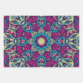 Abstracte feestvreugde: naadloos feestelijk inpakpapier vel (Voorkant 3)