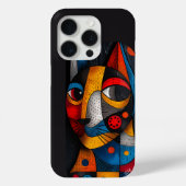 Abstracte Feline Meesterwerk - Kleurrijke Cat Art Case-Mate iPhone Case (Achterkant)