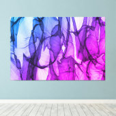 ABSTRACTE FELLE Print 3 Paneelcanvas Home Muurkuns (Insitu (Houten vloer))