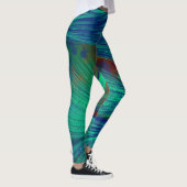 abstracte feniksveren leggings (Rechts)