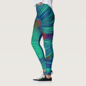 abstracte feniksveren leggings (Links)