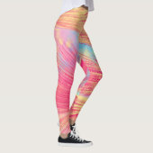 abstracte feniksveren leggings (Rechts)