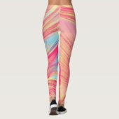 abstracte feniksveren leggings (Achterkant)