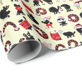 Abstracte festiviteiten: Dierlijk geïnspireerd Ker Cadeaupapier (Rol Hoek)