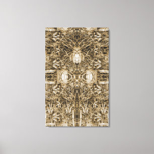 Abstracte fictieve constructie canvas afdruk