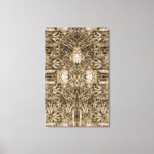 Abstracte fictieve constructie canvas afdruk (Voorkant)