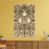 Abstracte fictieve constructie canvas afdruk (Insitu (Woonkamer))