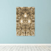 Abstracte fictieve constructie canvas afdruk (Insitu (Houten vloer))