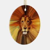 Abstracte Fierce Lion Keramisch Ornament (Rechts)