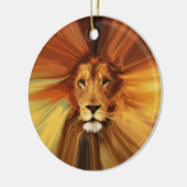 Abstracte Fierce Lion Keramisch Ornament (Links)