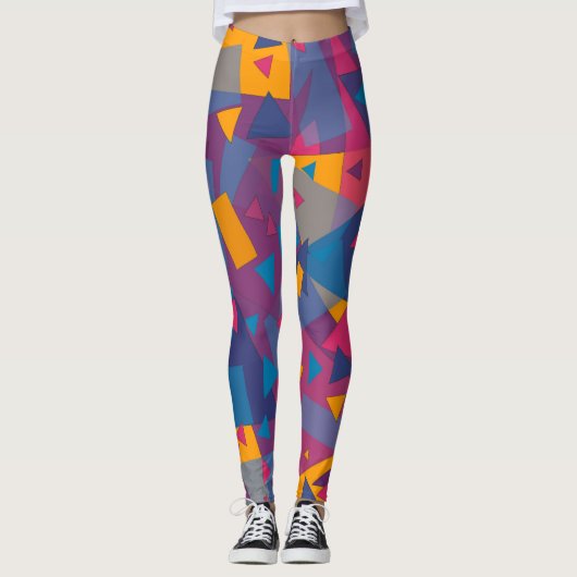 Abstracte Fiesta #4 Leggings (Voorkant)