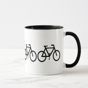 Abstracte fiets mok