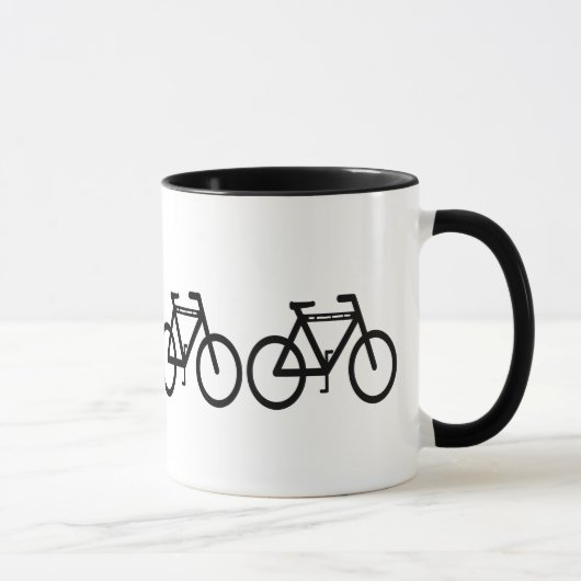 Abstracte fiets mok (Rechts)