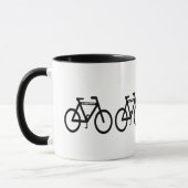 Abstracte fiets mok (Links)