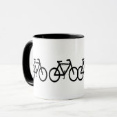 Abstracte fiets mok (Voorkant links)