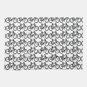 Abstracte fiets theedoek