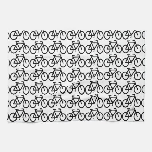 Abstracte fiets theedoek (Horizontaal)