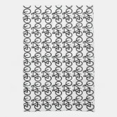 Abstracte fiets theedoek (Verticaal)