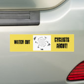 Abstracte fietscyclus bumpersticker (Op auto)
