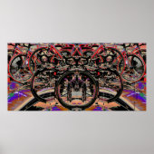 Abstracte fietsen (Britse rondleiding 2010) Poster (Voorkant)