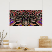 Abstracte fietsen (Britse rondleiding 2010) Poster (Keuken)