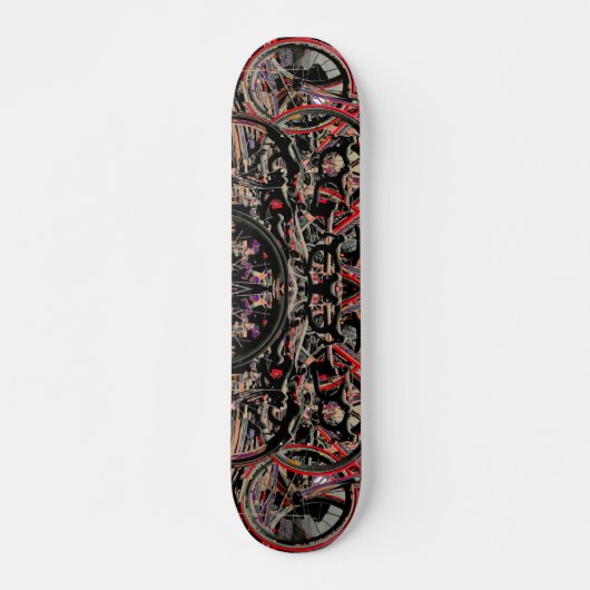 Abstracte fietsen persoonlijk skateboard (Voorkant)