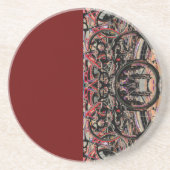 Abstracte fietsen zandsteen onderzetter (Voorkant)