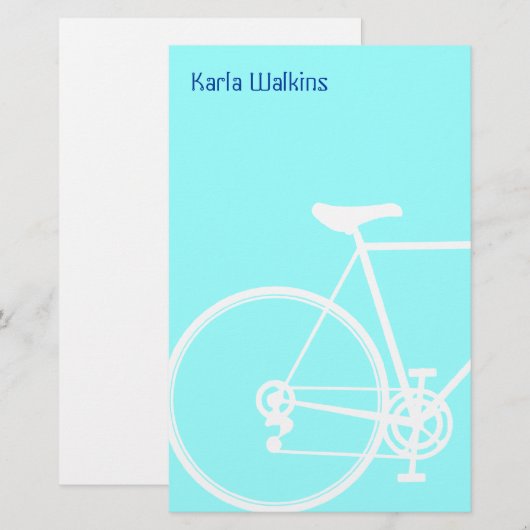 Abstracte fietsenfabriek briefpapier (Voorkant / Achterkant)