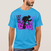 Abstracte fietser Racer T-shirt (Voorkant)