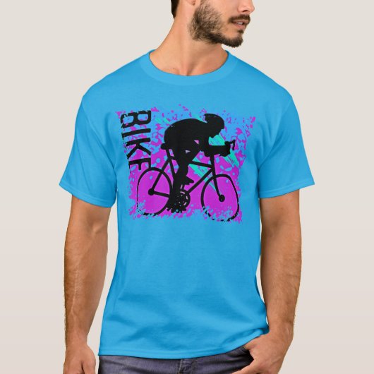 Abstracte fietser Racer T-shirt (Voorkant)