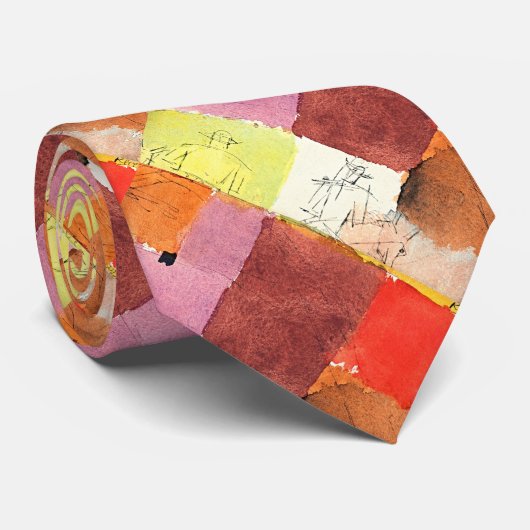 Abstracte figuren Art - Bold Modern Necktie Stropdas (Opgerold)