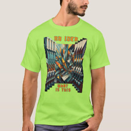 Abstracte figuren met vlindereffect t-shirt
