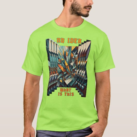 Abstracte figuren met vlindereffect t-shirt (Voorkant)