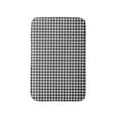 Abstracte figuren zwart-wit badmat (Voorkant Verticaal)