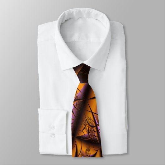Abstracte fijne fractale draaiwieg stropdas (Gebonden)