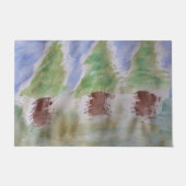 Abstracte Fir Trees Deurmat (Voorkant)