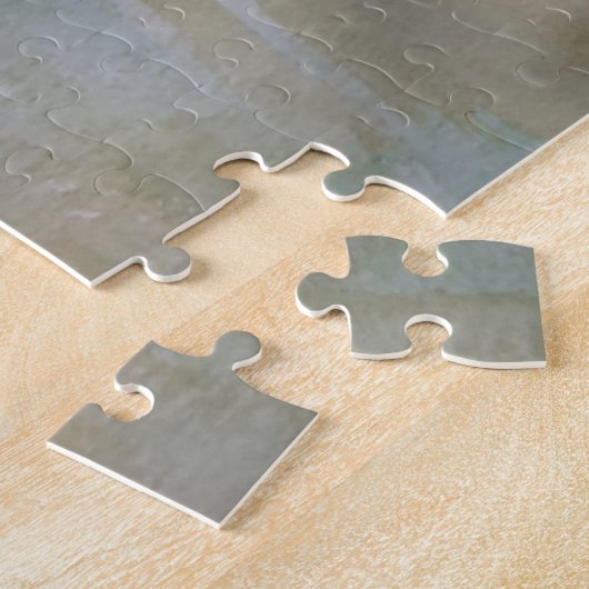 Abstracte Fir Trees Jigzaag Puzzle Legpuzzel (Zijkant)