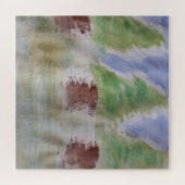 Abstracte Fir Trees Jigzaag Puzzle Legpuzzel (Horizontaal)