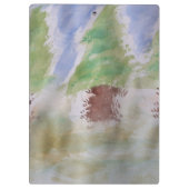 Abstracte Fir Trees Klembord (Achterkant)