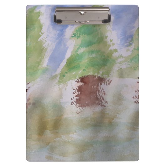 Abstracte Fir Trees Klembord (Voorkant)