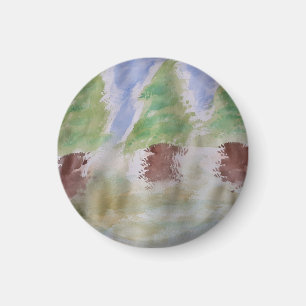 Abstracte Fir Trees Magnet